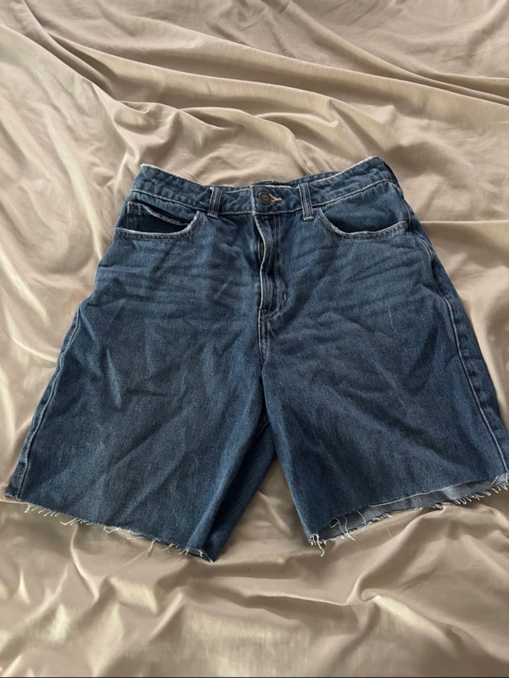 Hollister Dark Blue Denim Jean Shorts